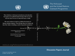 The Holocaust and the United Nations Outreach Programme