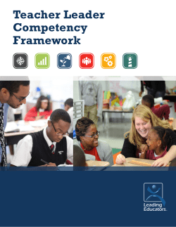 Teacher Leader Competency Framework