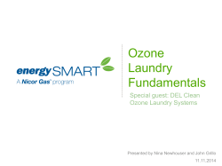 Ozone laundry presentation