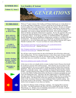 Summer 2014 Newsletter  - Freepages
