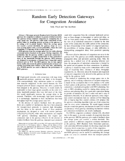 Random early detection gateways for congestion avoidance