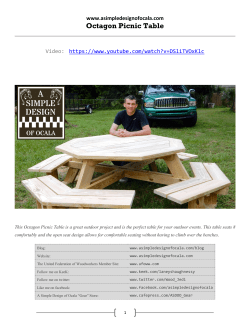 Octagon Picnic Table - A Simple Design of Ocala
