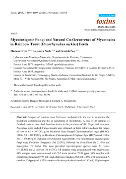 Mycotoxigenic Fungi and Natural Co