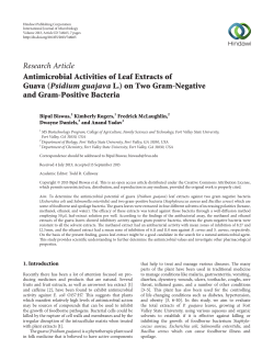 Antimicrobial Activities of Leaf Extracts of Guava (Psidium guajava L