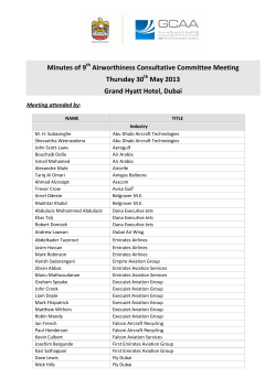 May 2013 Grand Hyatt Hotel, Dubai