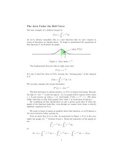 The Area Under the Bell Curve