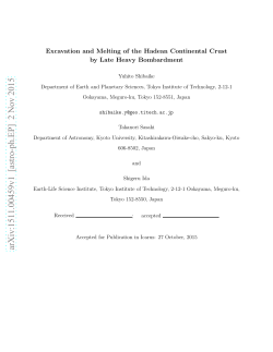 Excavation and Melting of the Hadean Continental Crust by Late
