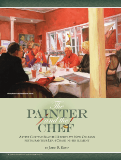 artist gustave blache iii portrays new orleans restauranteur leah
