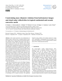 Constraining mass&ndash;diameter relations from hydrometeor images