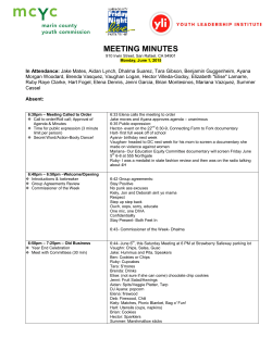 agenda for - County of Marin