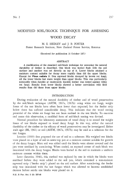 modified soil/block technique for assessing wood
