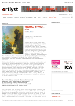 ALAN RANKLE : WILDERNESS APPROACHING