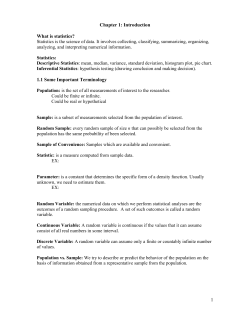 Chapter 1 Notes