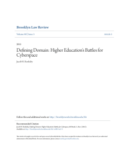 Defining Domain: Higher Education`s Battles for