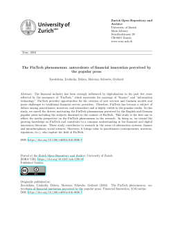 - Zurich Open Repository and Archive