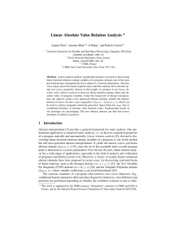 Linear Absolute Value Relation Analysis