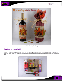 How to wrap a wine bottle