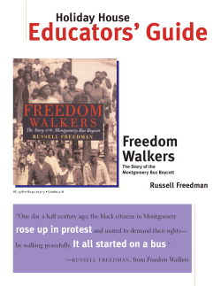 Freedom Walkers - Holiday House Books
