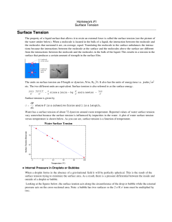 Surface Tension - unix.eng.ua.edu