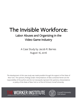 The Invisible Workforce - Cornell University ILR School