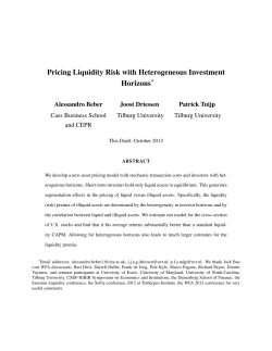 Pricing Liquidity Risk with Heterogeneous Investment Horizons