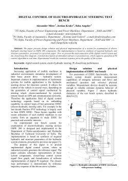 digital control of electro-hydraulic steering test bench