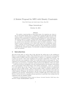 A Modest Proposal for MFG with Density Constraints