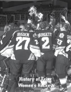History of Friar Women`s Hockey History of Friar Women`s Hockey