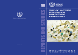 Sources, fate and effects of microplastics in the marine environment