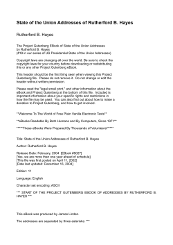 State of the Union Addresses of Rutherford B. Hayes