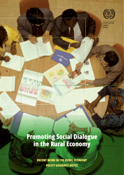 Promoting Social Dialogue in the Rural Economy
