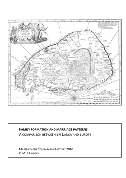 Family formation and marriage patterns