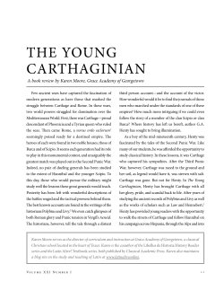 tHE youNG cartHaGiNiaN - Association of Classical Christian Schools