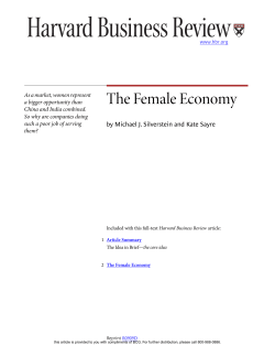 The Female Economy
