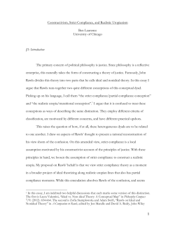 Constructivism, Strict Compliance, and Realistic Utopia FINAL