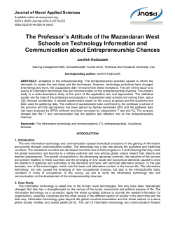 The Professor`s Attitude of the Mazandaran West Schools on