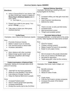 American System Jigsaw ANSWER Directions: 4. Using a Chrome