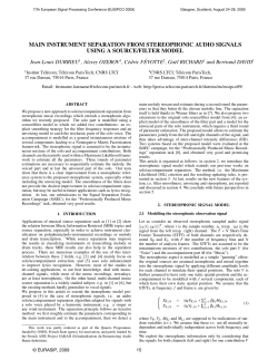 Instrument Separation from Stereophonic Audio Signals