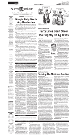 Party Lines Don`t Show Too Brightly On Ag Taxes