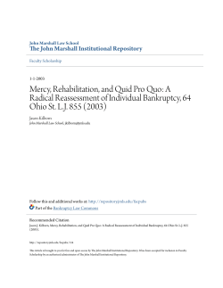 Mercy, Rehabilitation, and Quid Pro Quo