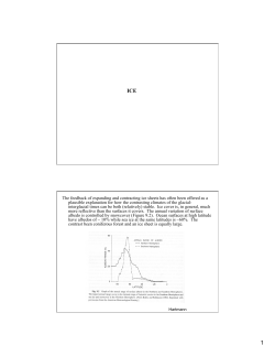The feedback of expanding and contracting ice sheets has often
