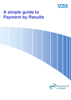 A simple guide to Payment by Results