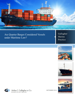 Are Quarter Barges Considered Vessels under Maritime Law?