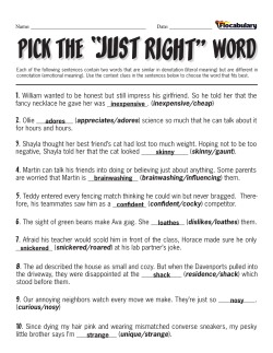 PICK THE WORD