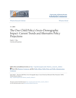 The One-Child Policy`s Socio