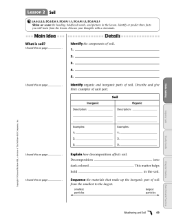 Lesson 2 Soil