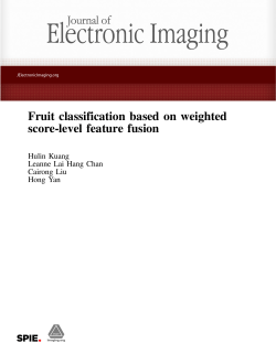 Fruit classification based on weighted score