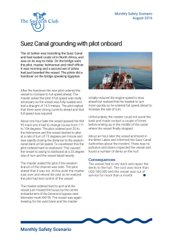 Suez Canal grounding with pilot onboard