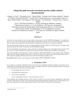Along the path towards extremely precise radial velocity
