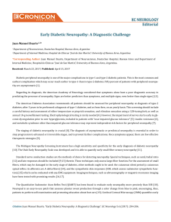 Early Diabetic Neuropathy - E
